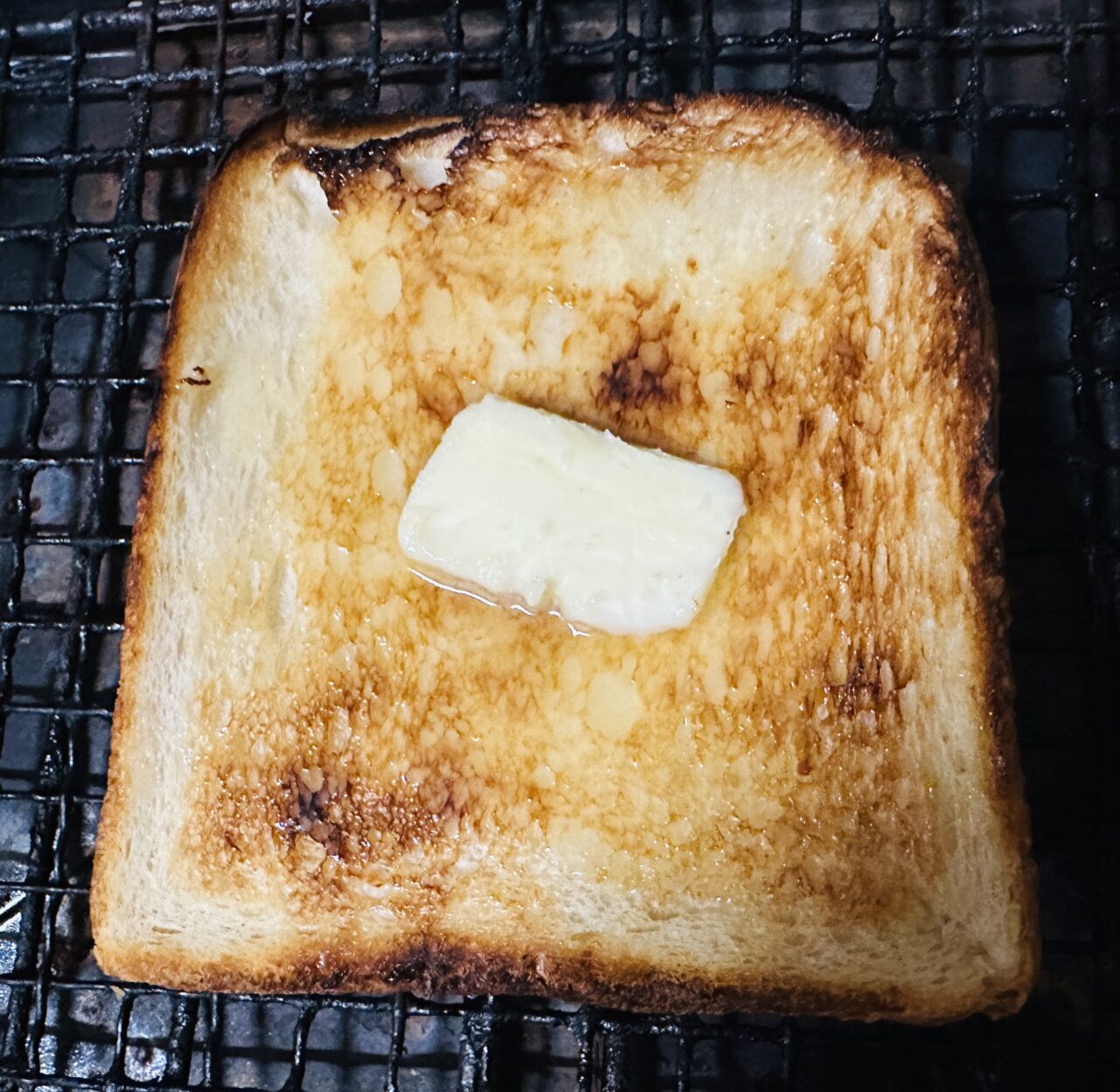 魚用の網焼きだと加減が確認できます